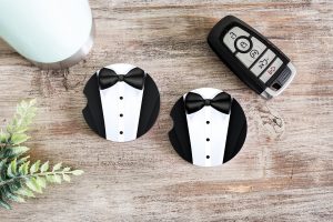 Groomsman Sublimation Car Coaster